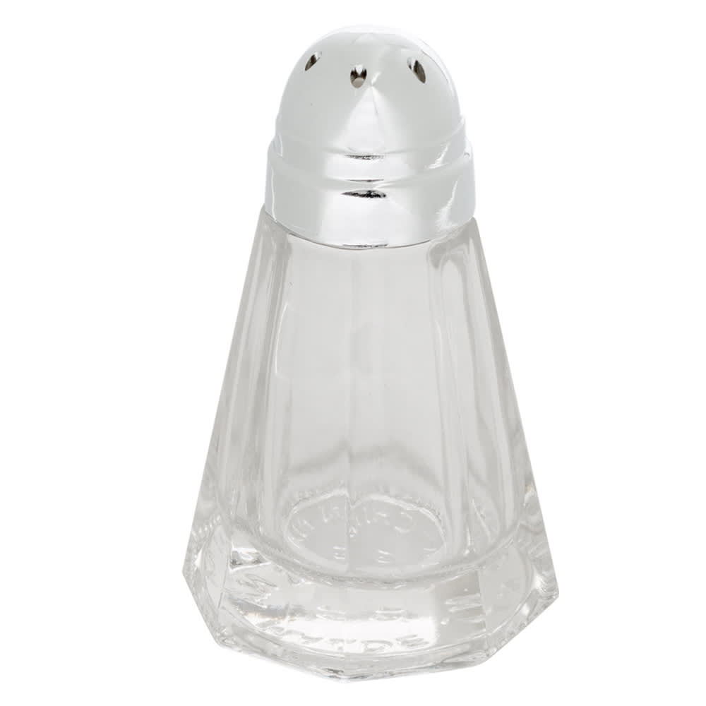 American Metalcraft BPNS115 1 1/2 oz Salt/Pepper Shaker - Glass, 3"H