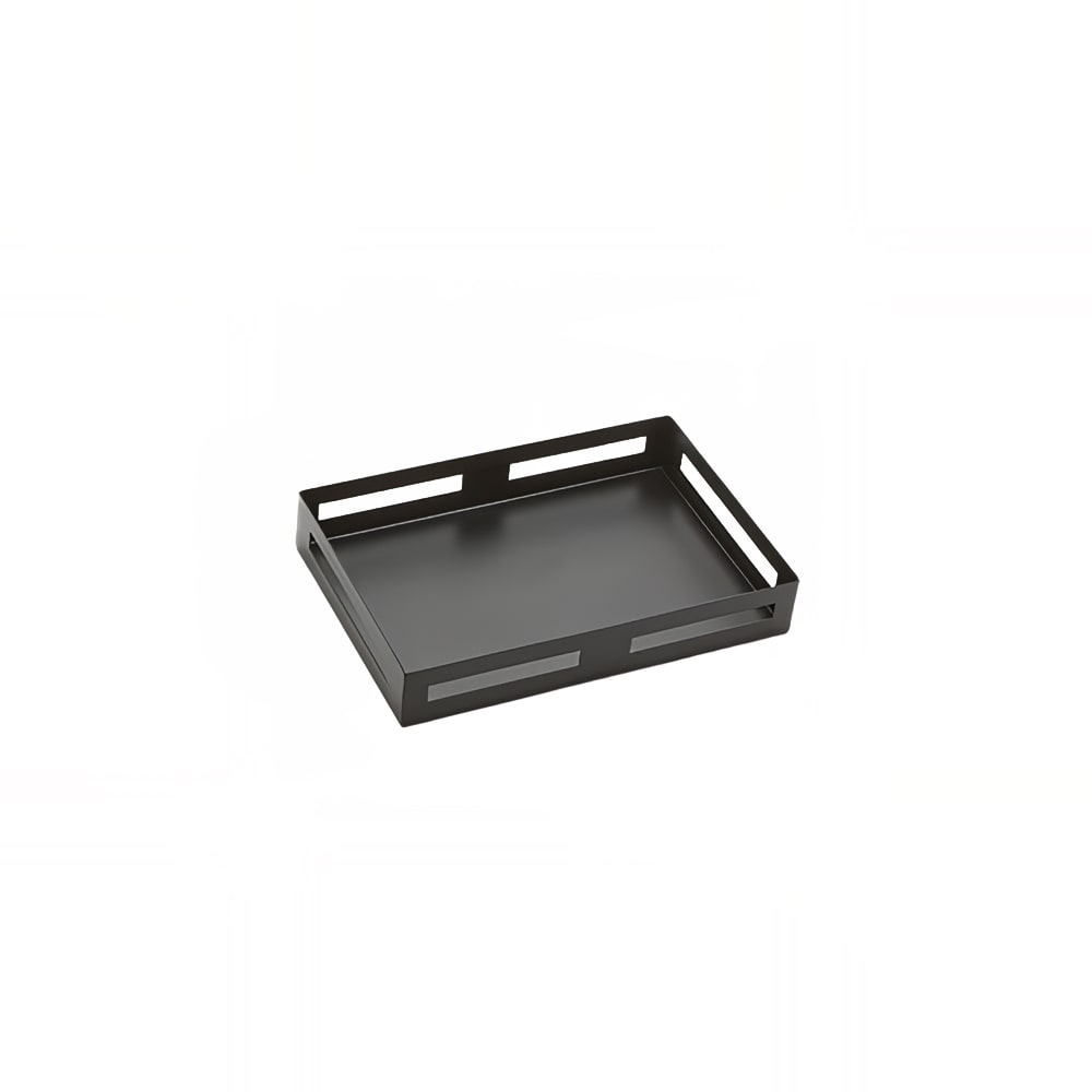 American Metalcraft BR128 Rectangular Multi Function Riser - 12 1/8"L x 8 1/8"W x 2"H, Stainless Steel, Black