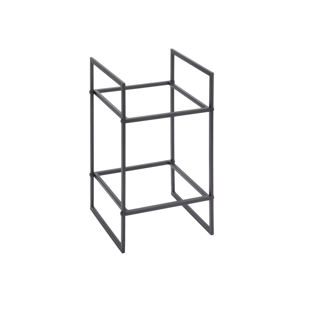 American Metalcraft BRT2 10" Square Display Riser - 16 1/2"H, Black Twilight