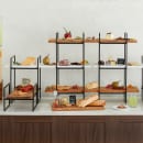 American Metalcraft BRT2 10" Square Display Riser - 16 1/2"H, Black Twilight thumbnail 3