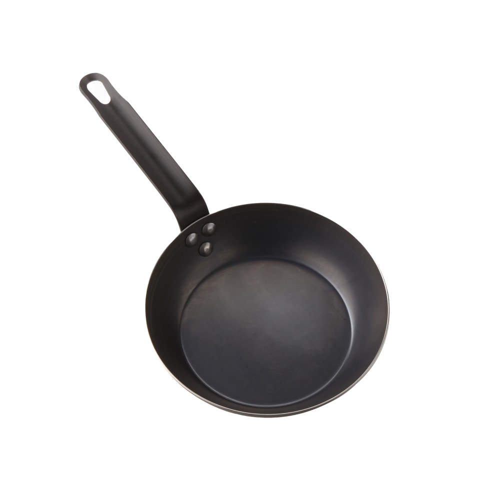 American Metalcraft BSFP10 10" Carbon Steel Frying Pan w/ Solid Metal Handle, Black