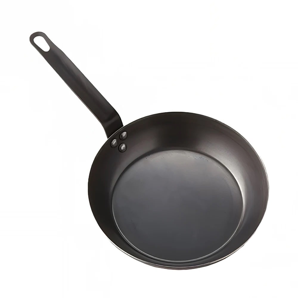 American Metalcraft BSFP12 12" Carbon Steel Frying Pan w/ Solid Metal Handle, Black