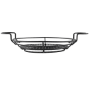 American Metalcraft BSKB811 Oval Wire Basket w/ Ramekin Holder, 11x8", Black thumbnail 2
