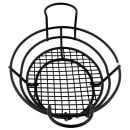 American Metalcraft BSKB811 Oval Wire Basket w/ Ramekin Holder, 11x8", Black thumbnail 4