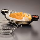 American Metalcraft BSKB811 Oval Wire Basket w/ Ramekin Holder, 11x8", Black thumbnail 9