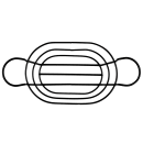 American Metalcraft BSKB96 Oval Wire Basket w/ Ramekin Holder, 6x9", Black thumbnail 3