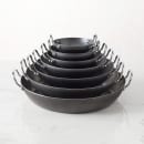 American Metalcraft BSPP11 12 1/4" Black Steel Paella Pan thumbnail 3
