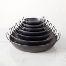 American Metalcraft BSPP12 14 1/5" Black Steel Paella Pan thumbnail 3