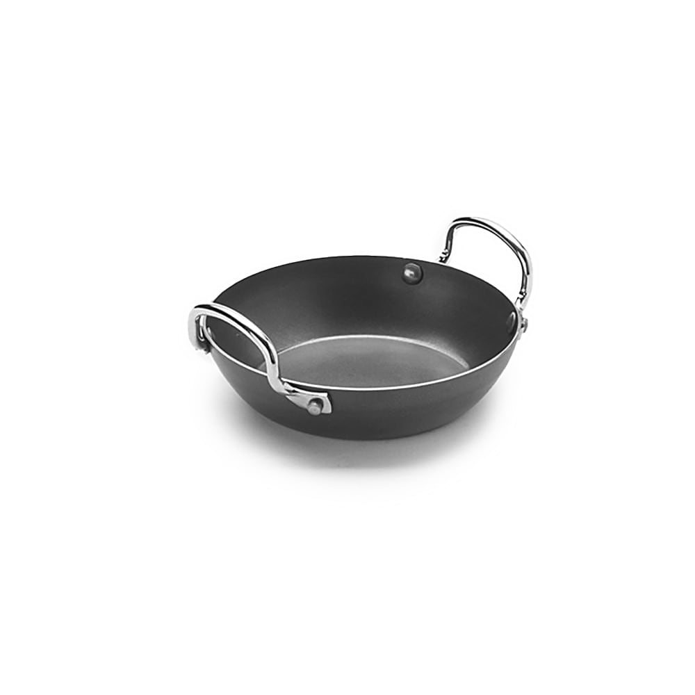 American Metalcraft BSPP5 6 3/4" Black Steel Paella Pan