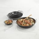 American Metalcraft BSPP8 9 1/2" Black Steel Paella Pan thumbnail 2