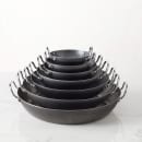 American Metalcraft BSPP8 9 1/2" Black Steel Paella Pan thumbnail 3