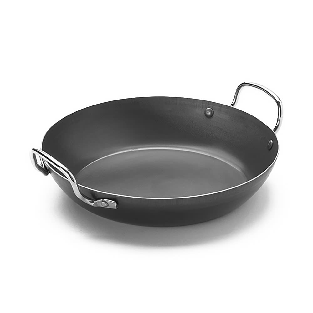 American Metalcraft BSPP9 11" Black Steel Paella Pan
