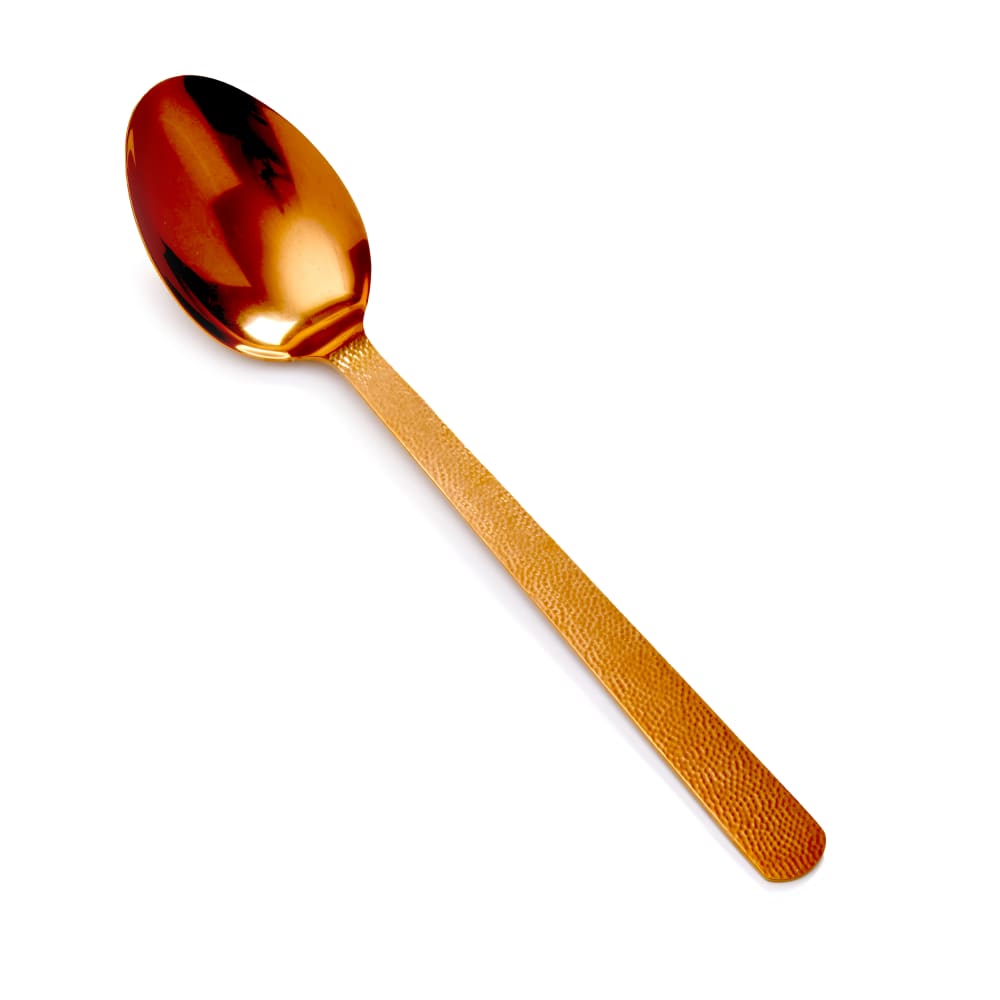 American Metalcraft BVHSP 13 1/4" Solid Serving Spoon - Stainless Steel, Bronze