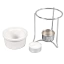 American Metalcraft BWR34 Butter Warmer w/ 4 oz Ramekin, Ceramic/Chrome thumbnail 2