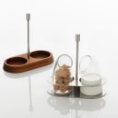 American Metalcraft CADDYSS2 2 Compartment Caddy - Stainless Steel thumbnail 2