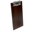 American Metalcraft CB8 Clipboard Menu Holder - 4" x 8", Wood, Espresso thumbnail 2