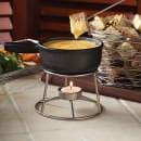 American Metalcraft CIFDR 3 3/4" Round Mini Fondue Pot Stand, Stainless thumbnail 2