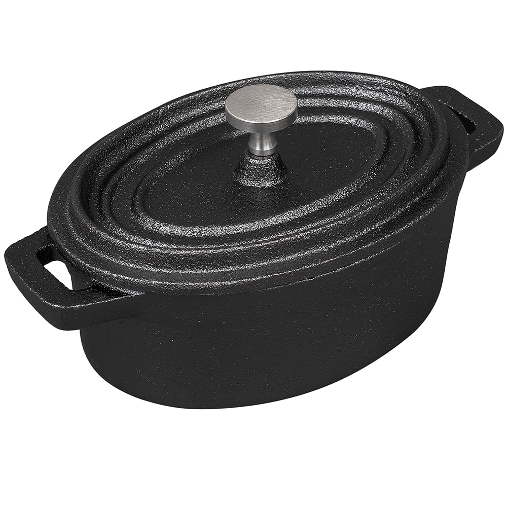 American Metalcraft CIPOV63 Oval Baking Dish w/ 11 oz Capacity, Cast Iron