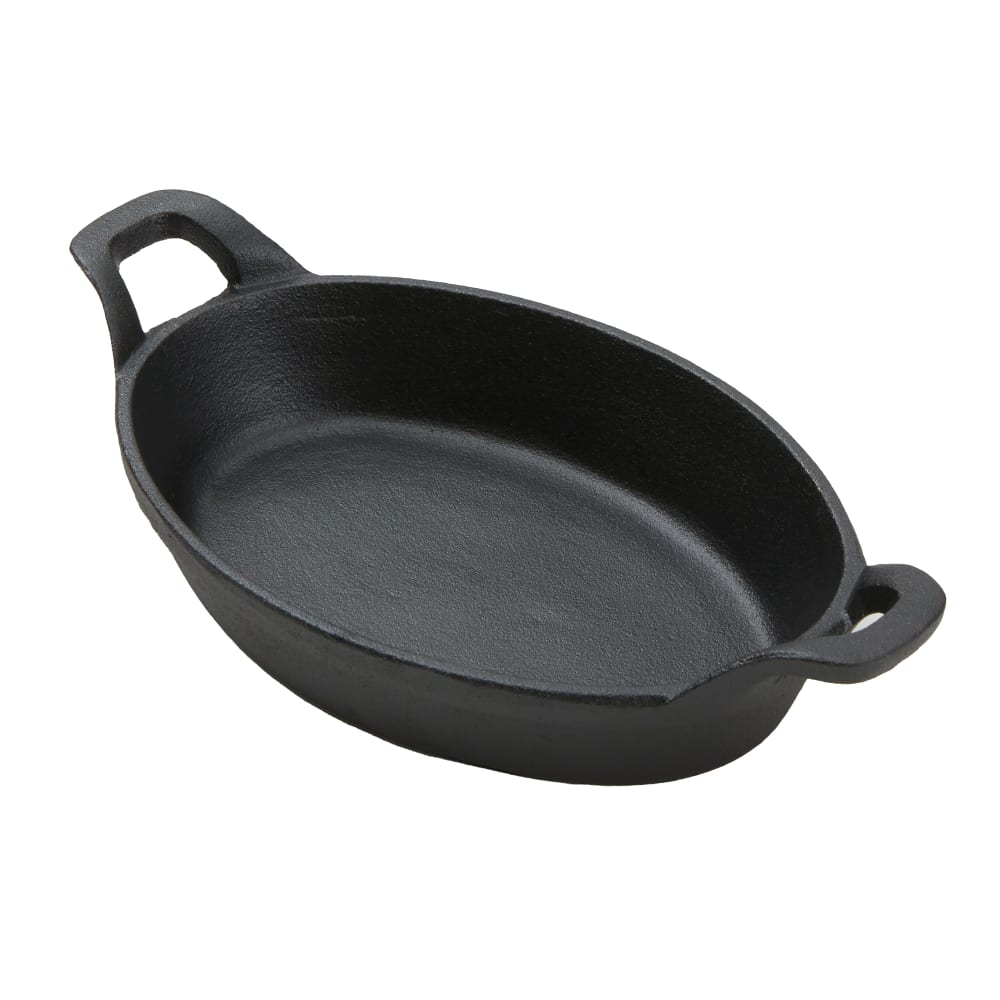 American Metalcraft CIPOV856 27 oz Cast Iron Baking Dish w/ Handles