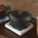 American Metalcraft CIPR3 3 qt Round Casserole Dish with Lid - Cast Iron thumbnail 2