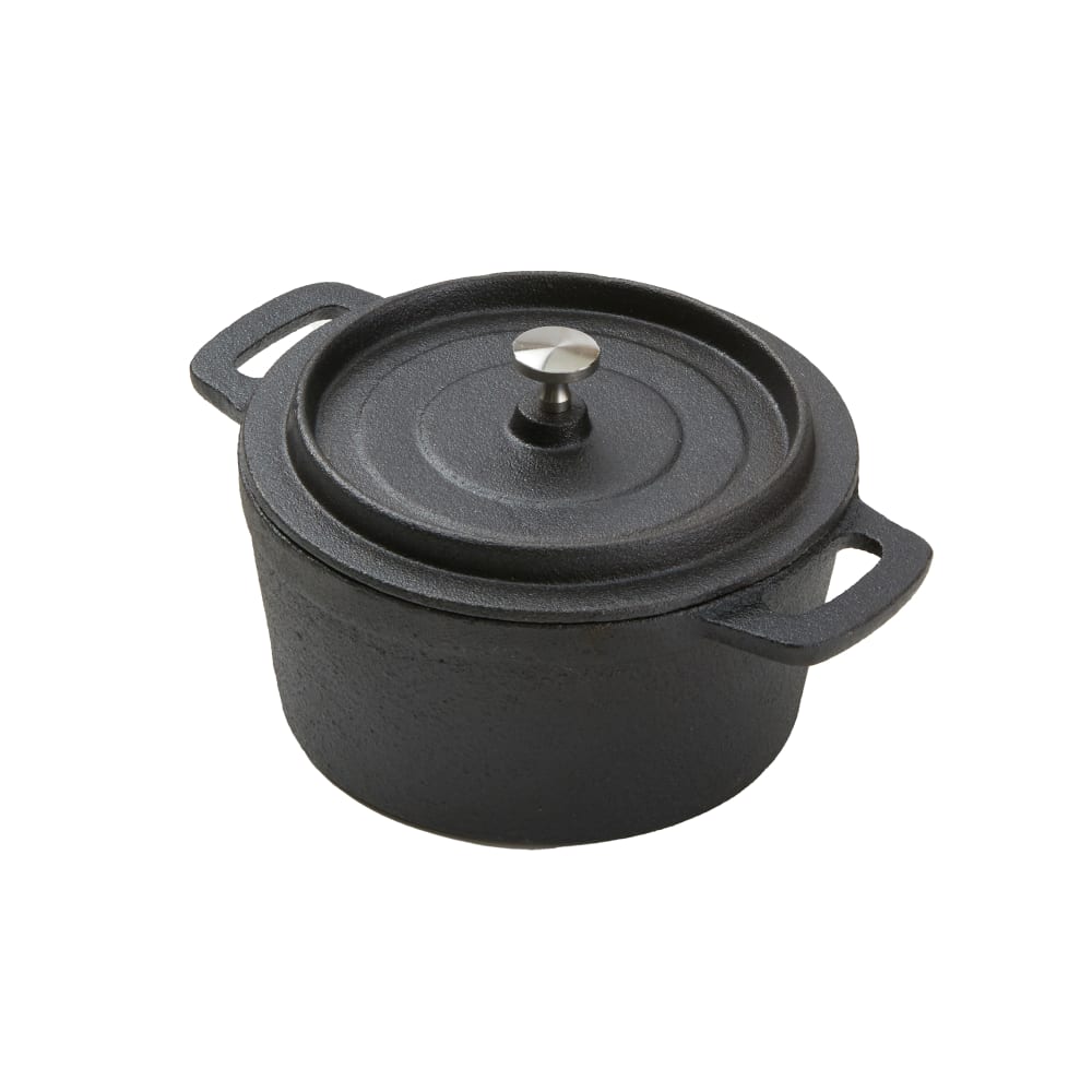 American Metalcraft CIPR5526 5 1/2" Round Baking Dish w/ 27 oz Capacity, Cast Iron