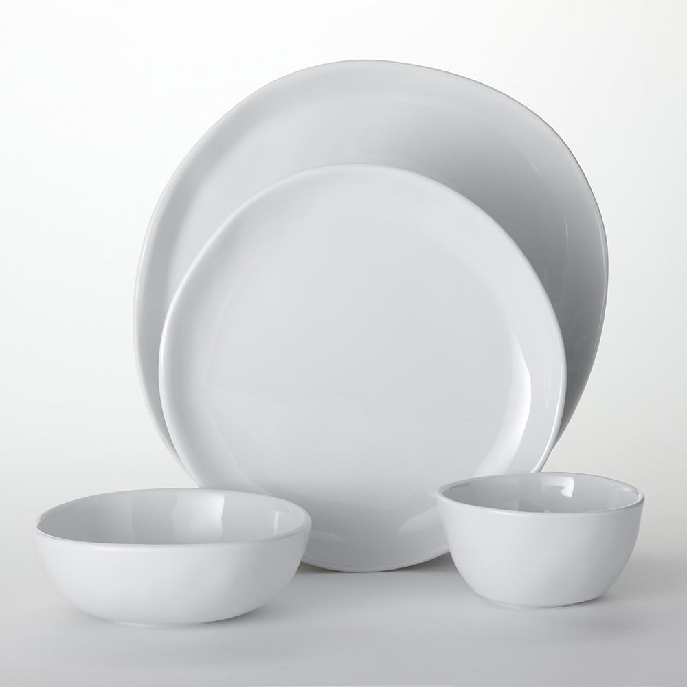 American Metalcraft CIPSCL 4 Piece Melamine Individual Place Setting, Cloud