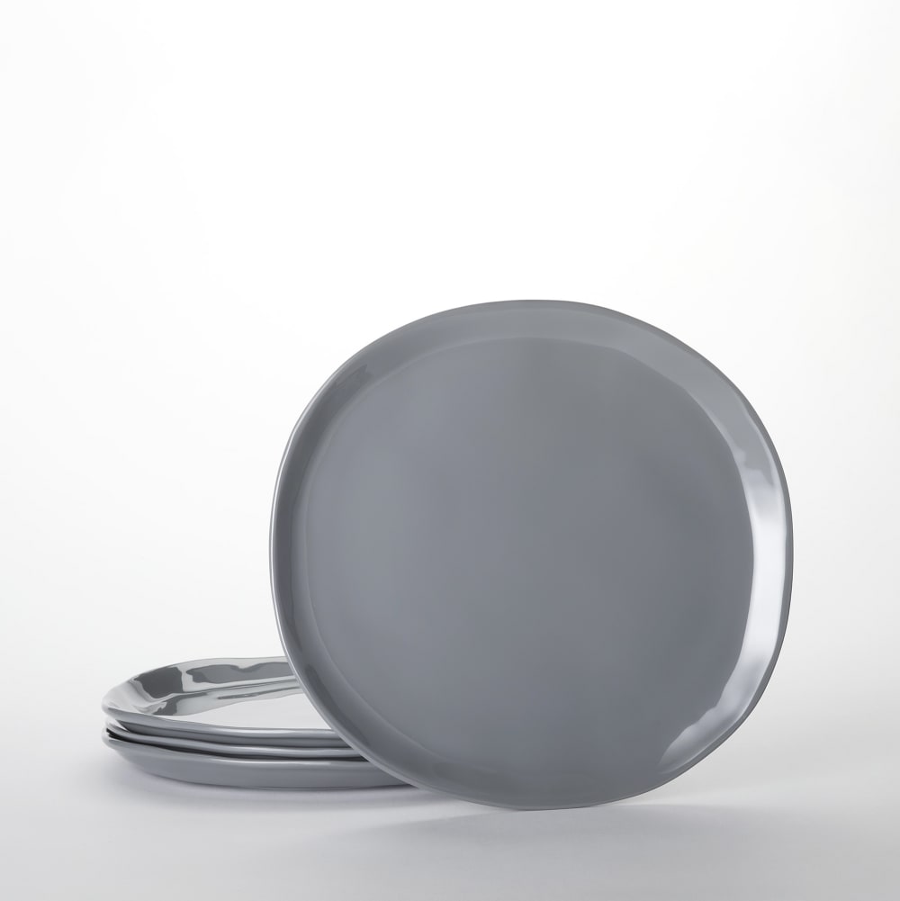 American Metalcraft CMPP9ST 9" Round Melamine Coupe Plate, Storm