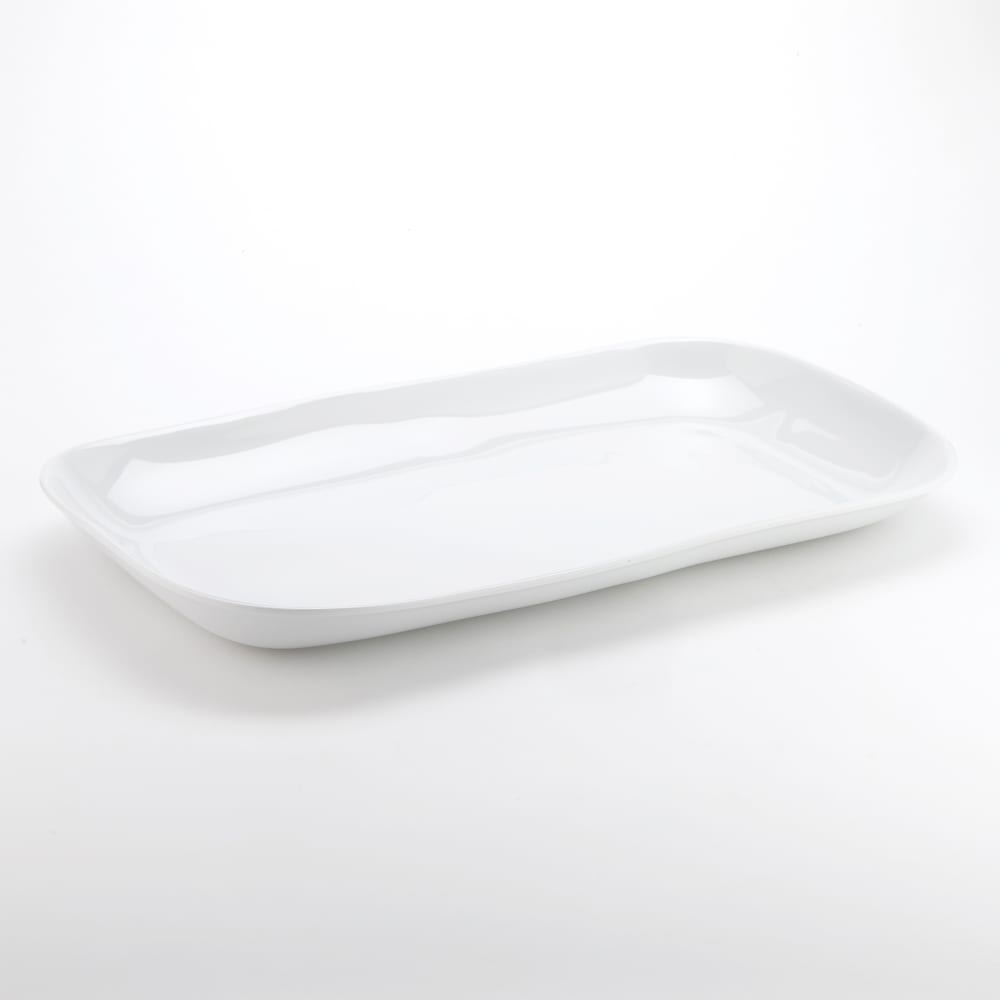 American Metalcraft CPL21CL 21" x 12 7/8" Rectangular Platter - Melamine, Cloud