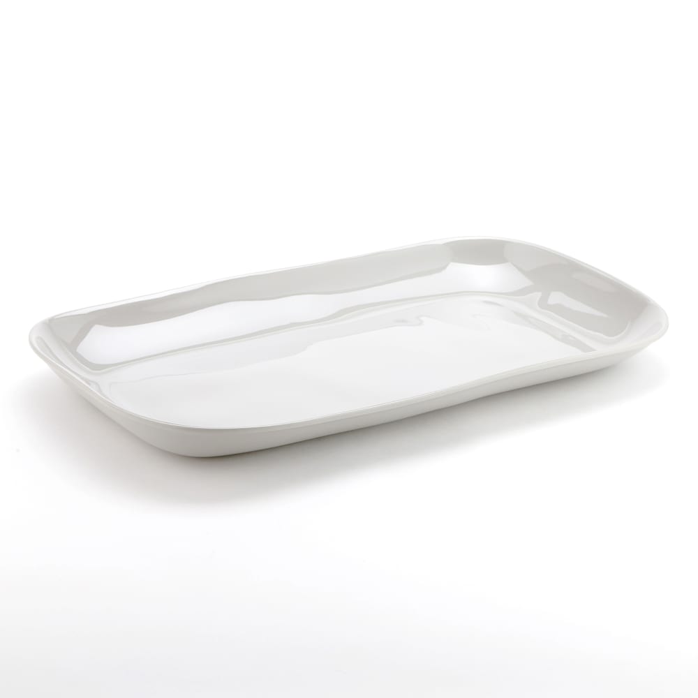American Metalcraft CPL21SH 21" x 12 7/8" Rectangular Platter - Melamine, Shadow