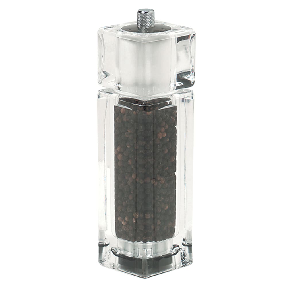 American Metalcraft CPM62 6 1/2"H Salt & Pepper Mill Set - Acrylic, Clear