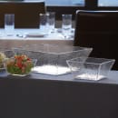 American Metalcraft CRGSQ117 12" Square Rain Bowl, 228 oz, Styrene, Clear thumbnail 2