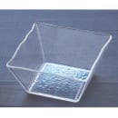 American Metalcraft CRGSQ53 5" Square Rain Bowl, 23 oz, Styrene, Clear thumbnail 5