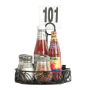 American Metalcraft CRL86 Half-Moon Condiment Caddy - Wrought Iron, Black thumbnail 6