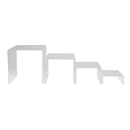 American Metalcraft CRS1 4 Piece Riser Set, Clear/Acrylic thumbnail 3