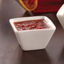American Metalcraft CSC15 1 1/2 oz Square Sauce Cup - Porcelain thumbnail 2