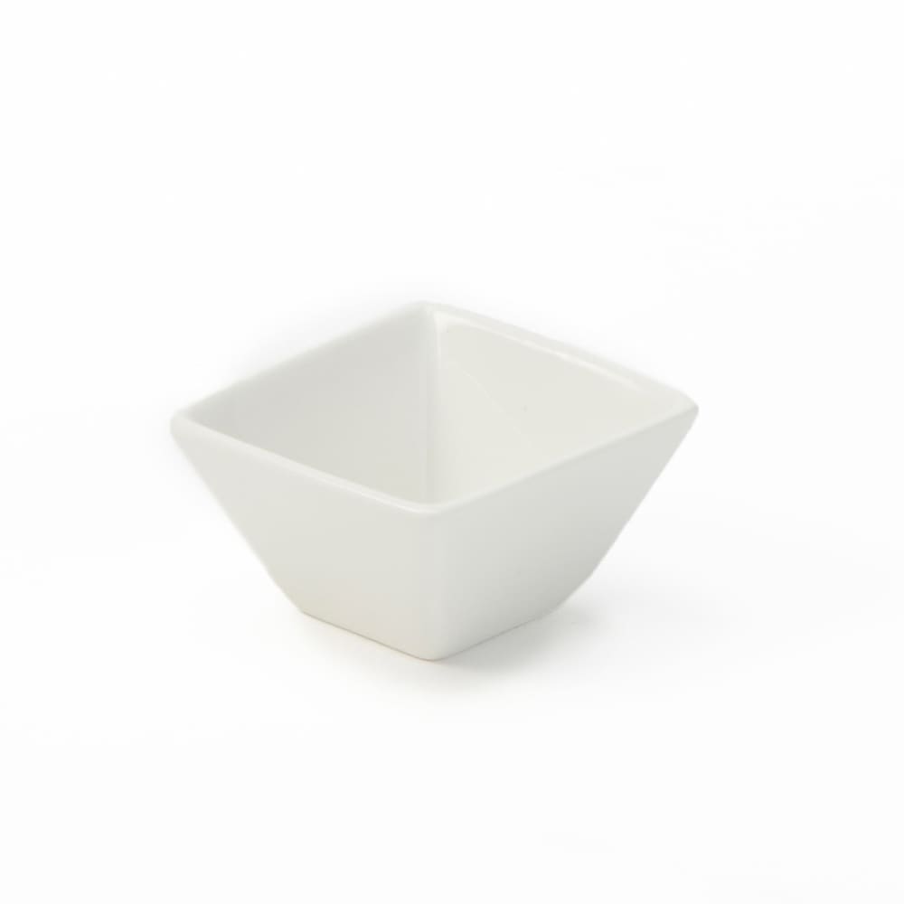 American Metalcraft CSC20 2 oz Square Sauce Cup - Porcelain