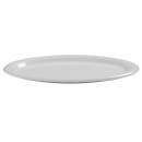 American Metalcraft DPL9WH 9 3/4" x 7 1/4" Oval Jane Platter - Melamine, White thumbnail 2