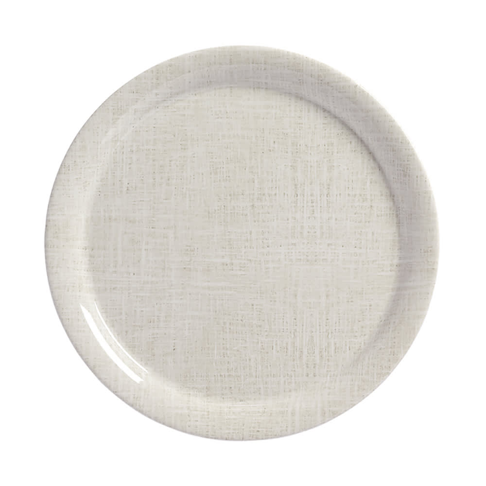 American Metalcraft DPN9LN 9" Round Melamine Plate, Linen
