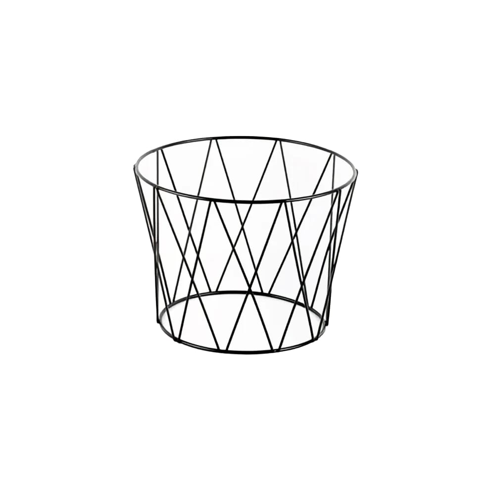 American Metalcraft DPS797 Drum Pizza Stand, Wrought Iron/Black