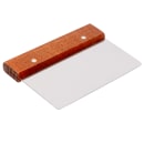 American Metalcraft DS6704 Dough Cutter/Scraper w/ Handle, 6" x 4 1/2", Stainless/Wood thumbnail 3