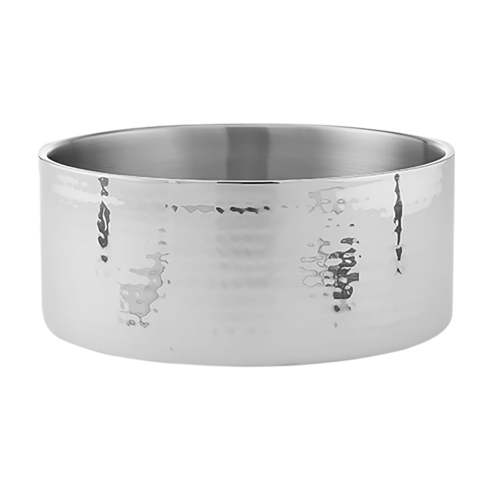 American Metalcraft DWBH10 10" Round Bowl w/ 156 oz Capacity, Hammered, Stainless