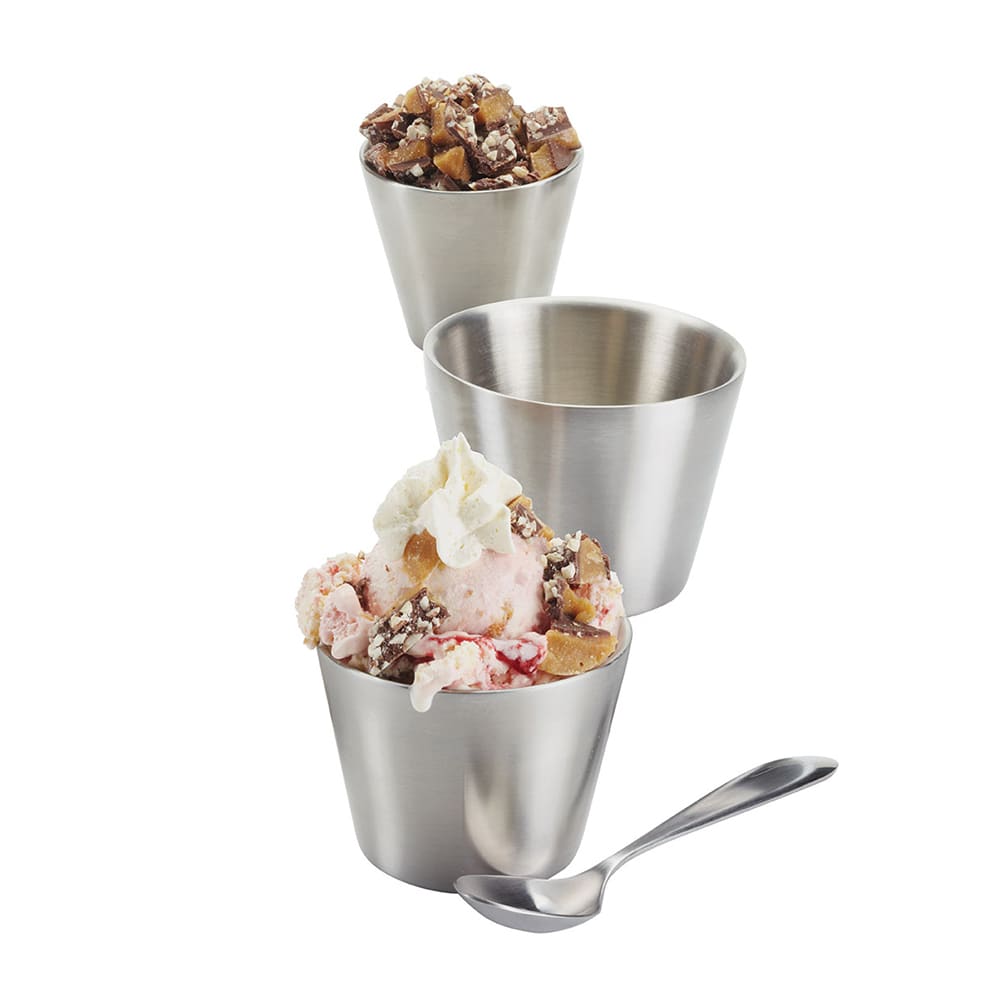 American Metalcraft DWSC7 3 3/8" Sauce Cup w/ 7 oz Capacity, Satin Finish, Stainless