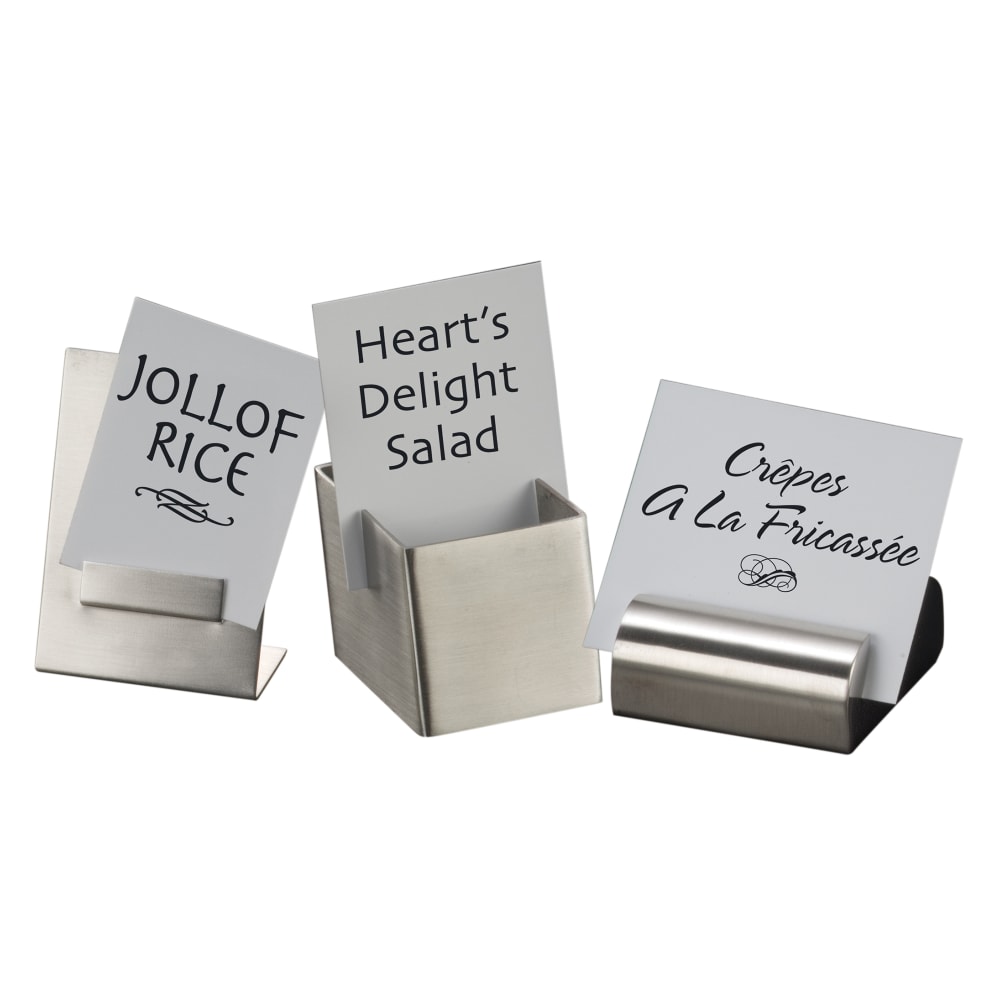 American Metalcraft DXCH1 Card Holder, 2x 3/4", Stainless