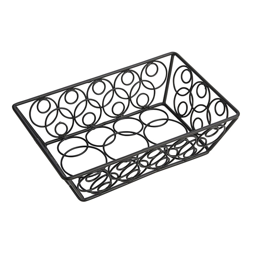 American Metalcraft EBB59B Rectangular Basket, Black