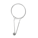 American Metalcraft ER333 3 1/8" Egg Ring w/ Handle, Chrome thumbnail 2