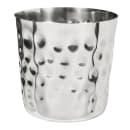 American Metalcraft FFHM37 3 3/8" French Fry Cup, Satin Finish, Hammered/Stainless thumbnail 3