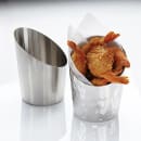 American Metalcraft FFHM45 2 7/8 Round French Fry Cup, Hammered Finish, Stainless thumbnail 2