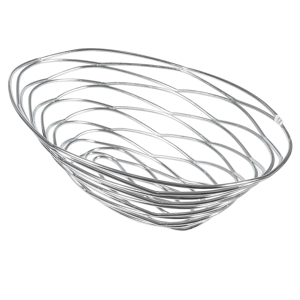 American Metalcraft FRUC16 Oval Wire Basket, Chrome