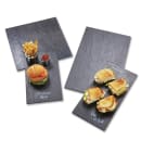 American Metalcraft FSLT14 14 1/2" Square Endurance Platter - Melamine, Faux Slate thumbnail 5