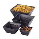 American Metalcraft FSMEL94 125 oz Square Melamine Serving Bowl, Black thumbnail 2
